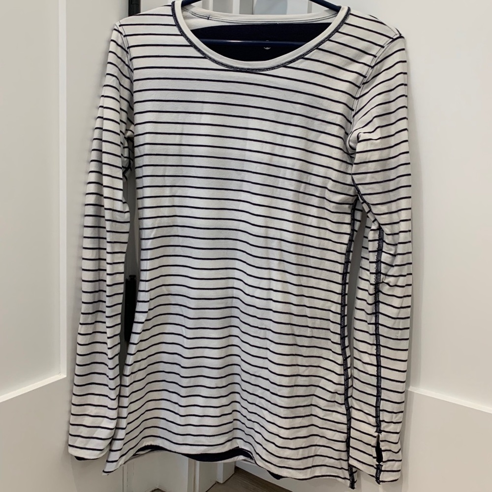 Lululemon Long sleeve striped reversible shirt
